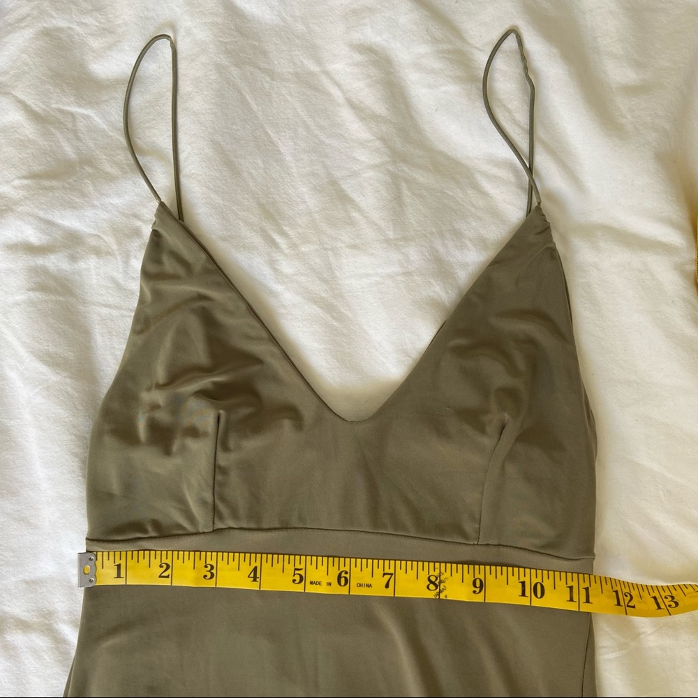 Sage Green Mini Dress - Picture 7 of 8